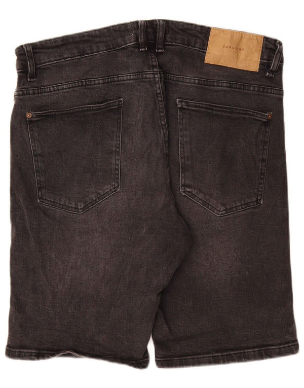 Мужские джинсовые шорты ZARA EU 46 XL W36 Серые, хлопок