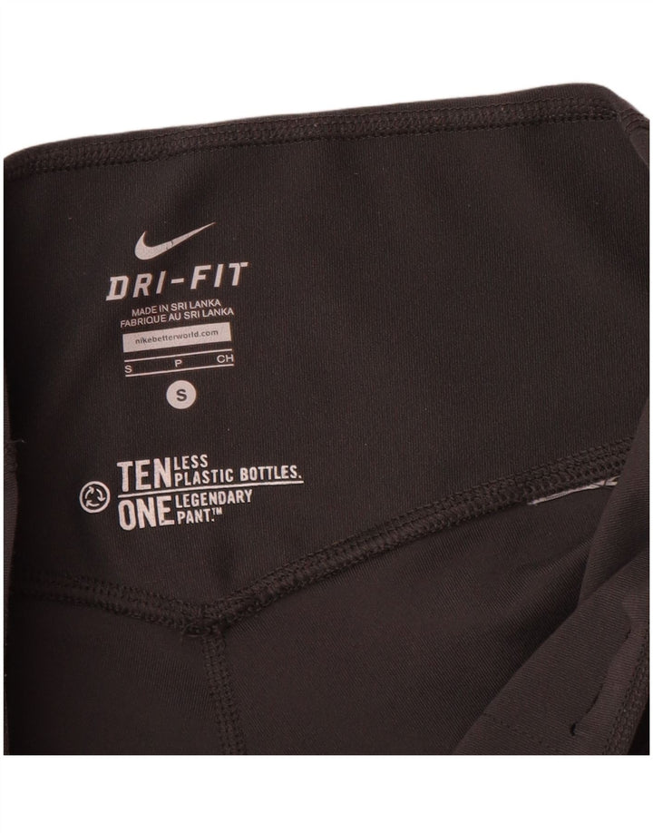 Женские леггинсы-капри Nike Dri Fit UK 8, маленькие черные