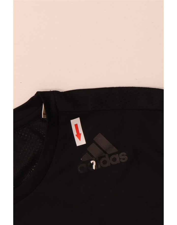 Мужская футболка Adidas Climacool, большой черный полиэстер