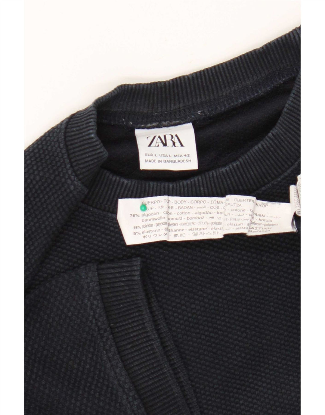 Мужская футболка Zara, большой темно-синий хлопок