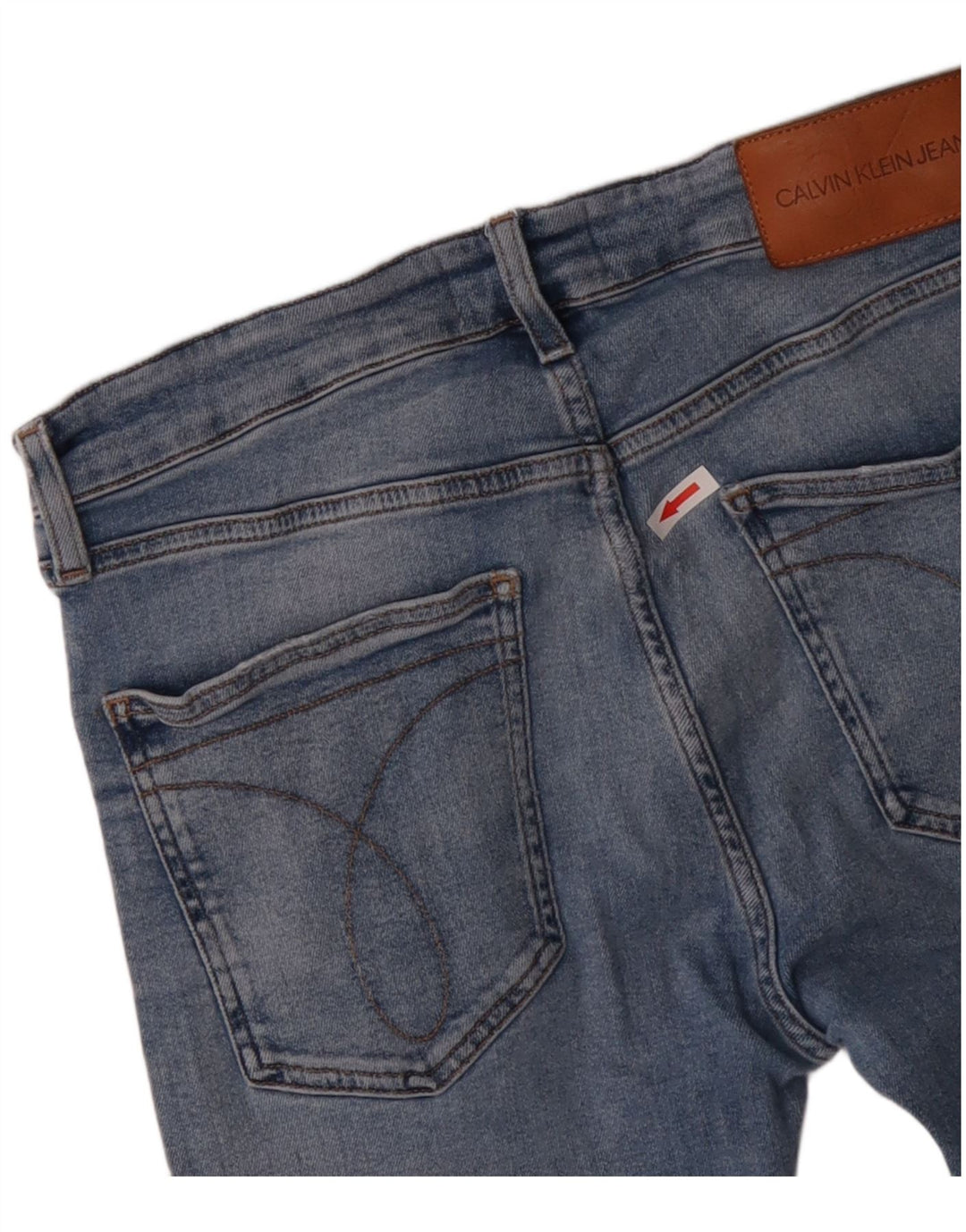 Женские джинсы скинни CALVIN KLEIN W32 L32 синие, хлопок