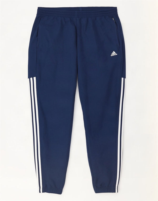 Adidas Мужские спортивные брюки Джоггеры Большие темно-синие