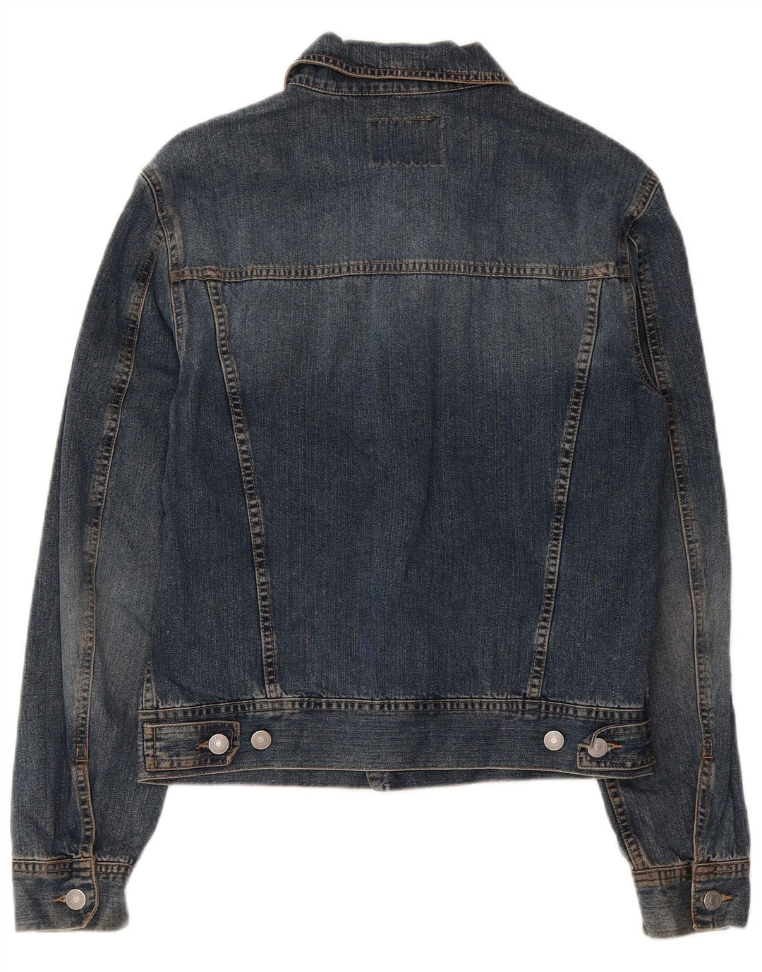 Женская джинсовая куртка SISLEY UK 10, маленькая, синяя, хлопок