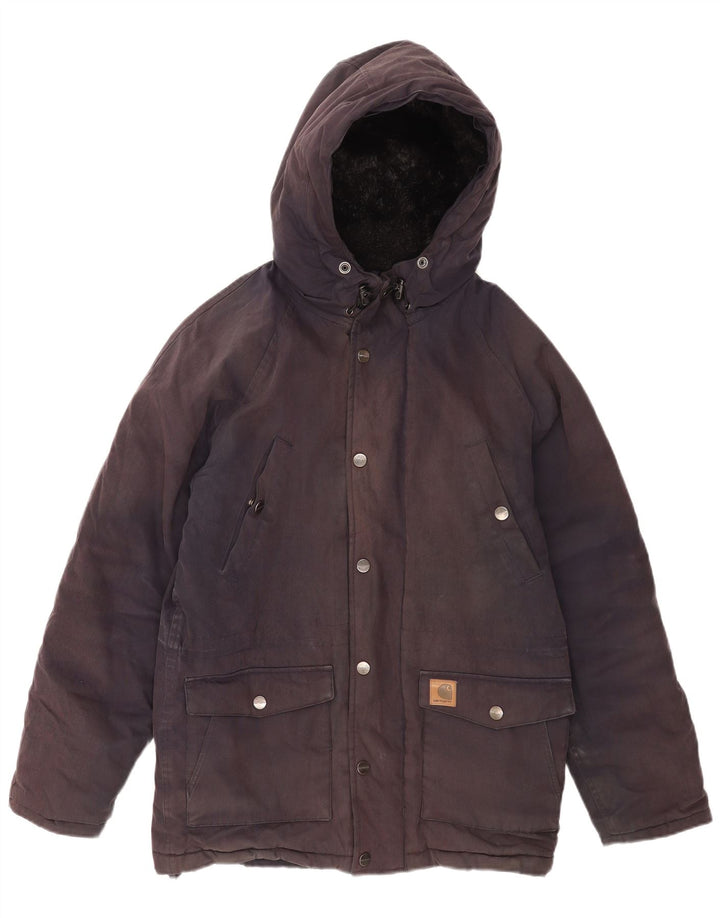 Мужская ветровка с капюшоном Carhartt UK 36, маленькая, темно-синяя, полиэстер