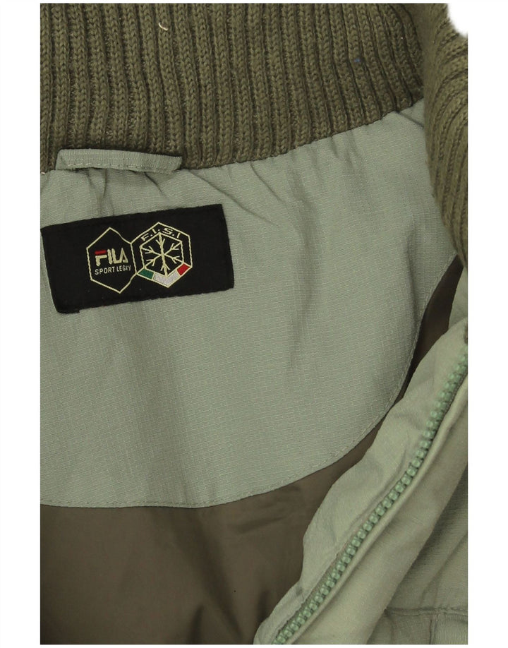 Fila Мужская утепленная куртка с капюшоном UK 42 XL Зеленый полиамид