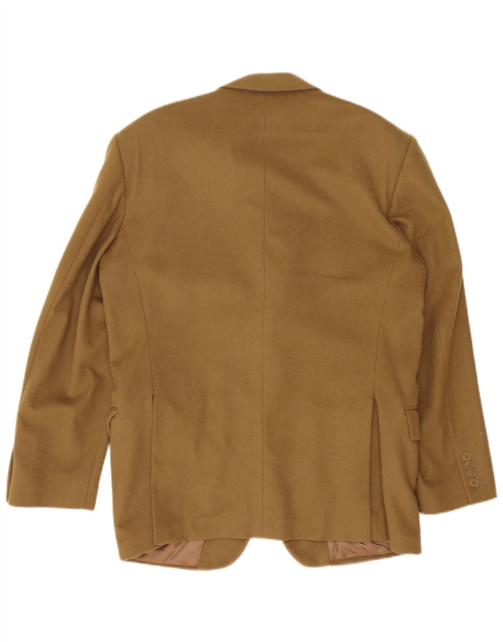 Винтажный мужской пиджак на 2 пуговицах IT 52 XL, хаки, кашемир