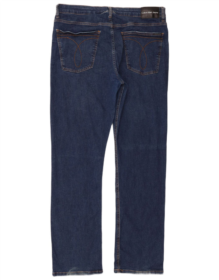 Мужские прямые джинсы Calvin Klein IT 48 Medium W38 L33 Темно-синие