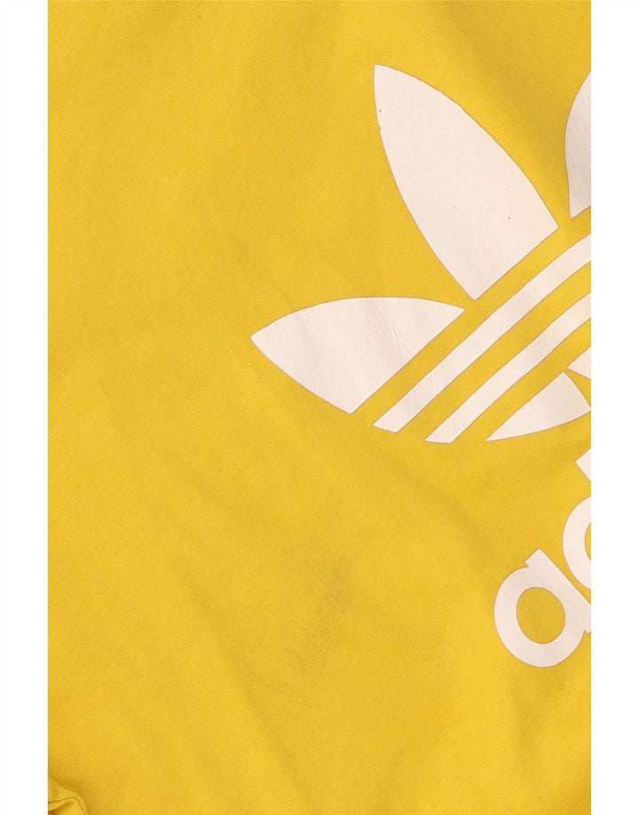 Adidas Мужская футболка с рисунком Верх среднего желтого цвета из хлопка