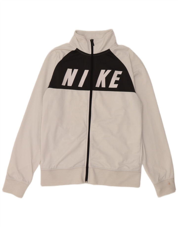 Мужской спортивный костюм NIKE с графическим рисунком, верхняя куртка, средний белый полиэстер с цветными блоками