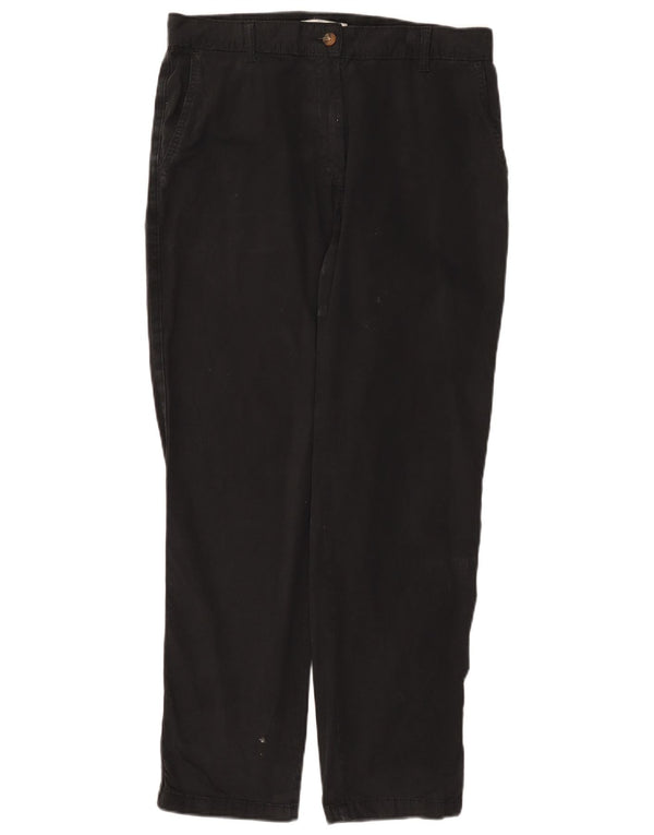 Женские прямые брюки чинос Marks & Spencer UK 12 MediumW32 L29 черные