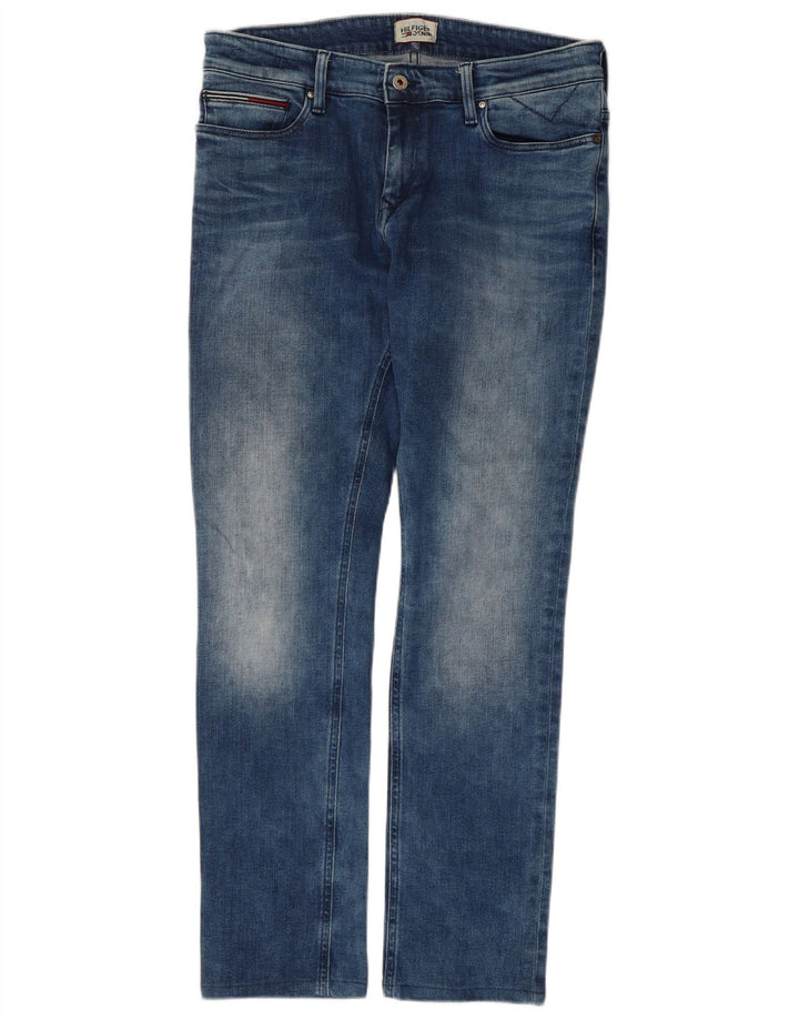 Мужские узкие джинсы Tommy Hilfiger W32 L29, синий хлопок