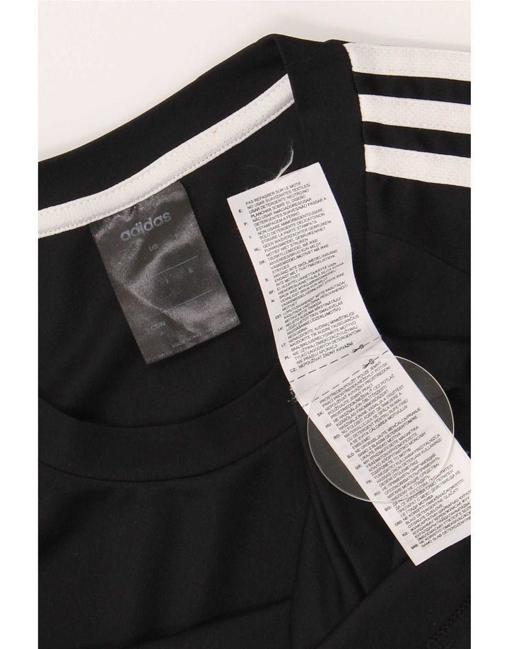 Мужская футболка Adidas Climalite, маленький черный полиэстер