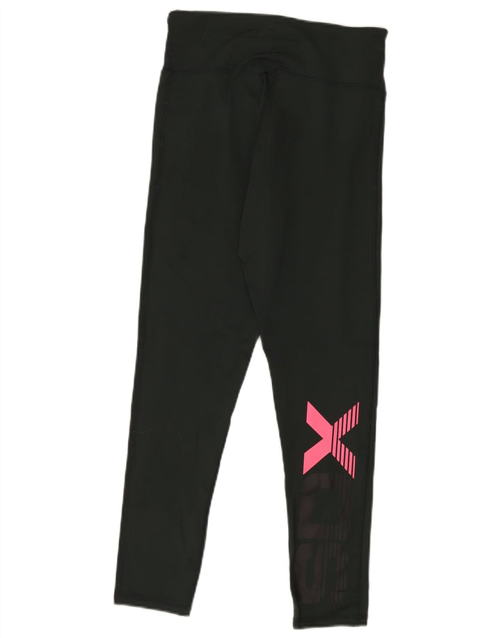 SUPERDRY Женские леггинсы с рисунком UK 10, маленькие, зеленые, полиамид