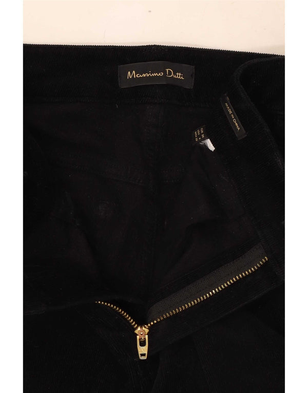 Женские вельветовые брюки скинни Massimo Dutti EU 38 Small W28 L29 черные