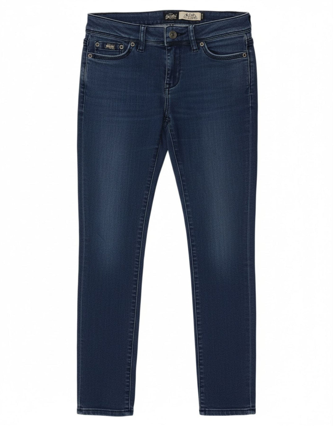 SUPERDRY Womens Jegging Jeans W26 L30 Blue Cotton