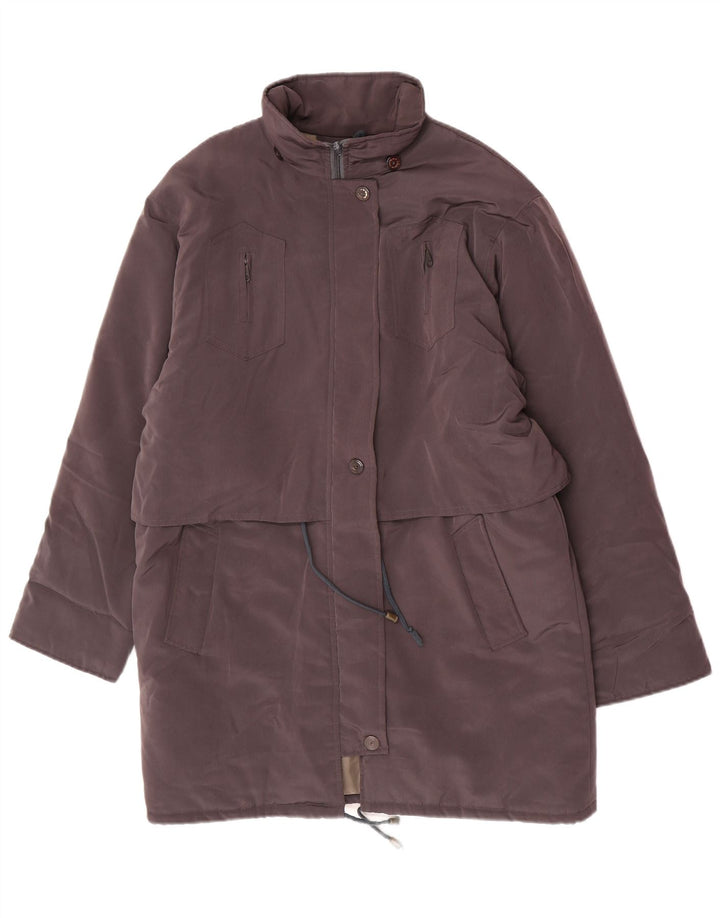Винтажное женское пальто оверсайз UK 18 XL Коричневое