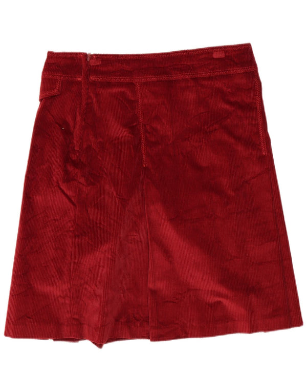 Женская вельветовая юбка Marlboro Classics EU 42, большая W30, бордовый хлопок