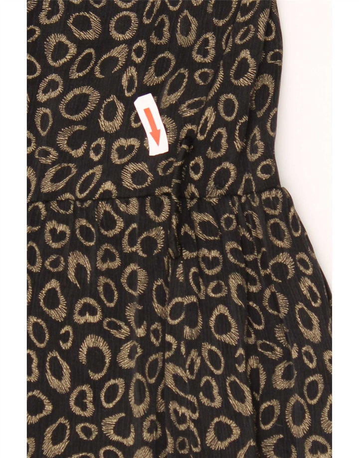 Женский пиджак на 1 пуговице Massimo Dutti EU 34 2XS Черный с животным принтом