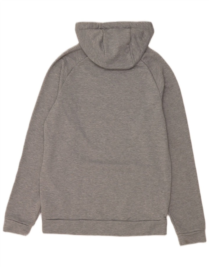 Мужской джемпер с капюшоном Nike Dri Fit, маленький серый, полиэстер с крапинками