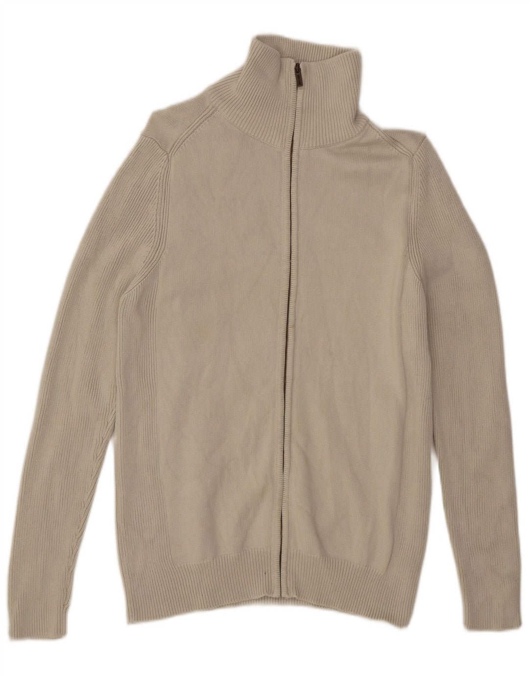 Мужской кардиган Zara XL из хлопка белого цвета