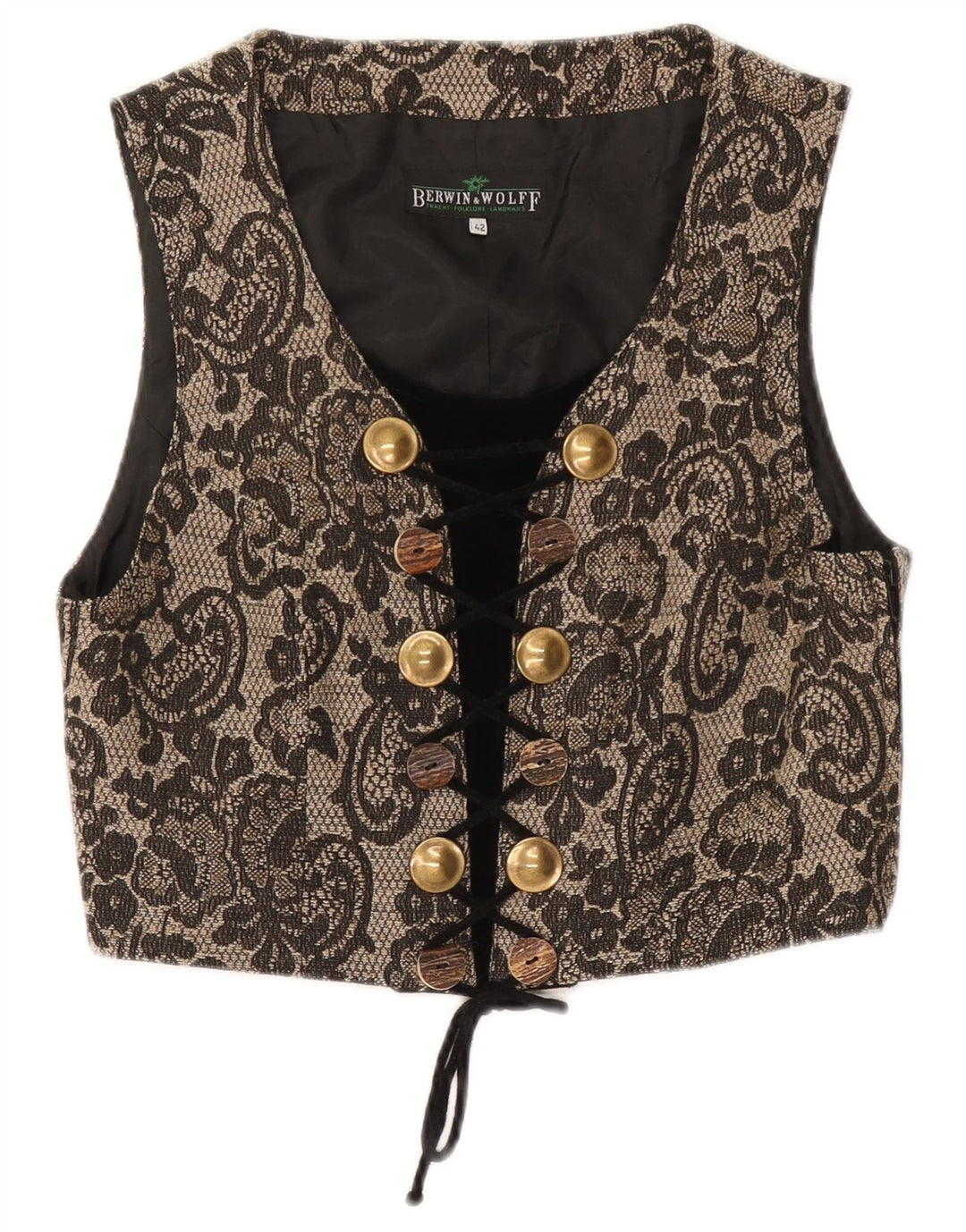 Berwin & Wolff Женский корсет без рукавов IT 42 Средний Бежевый Цветочный