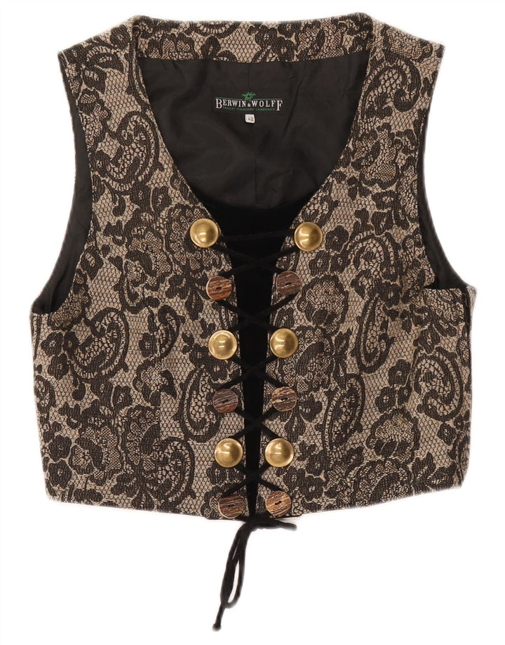 Berwin & Wolff Женский корсет без рукавов IT 42 Средний Бежевый Цветочный