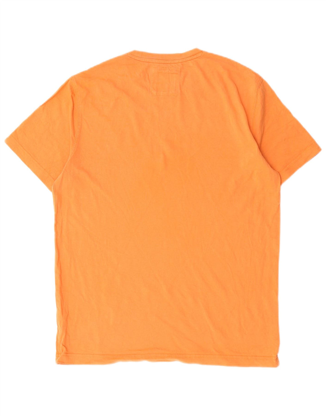 Crew Clothing Мужская футболка из хлопка среднего оранжевого цвета