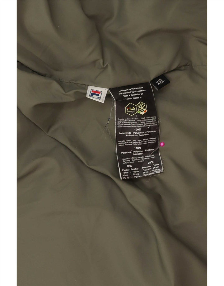 Мужская стеганая куртка Fila UK 44 2XL Зеленый Полиэстер