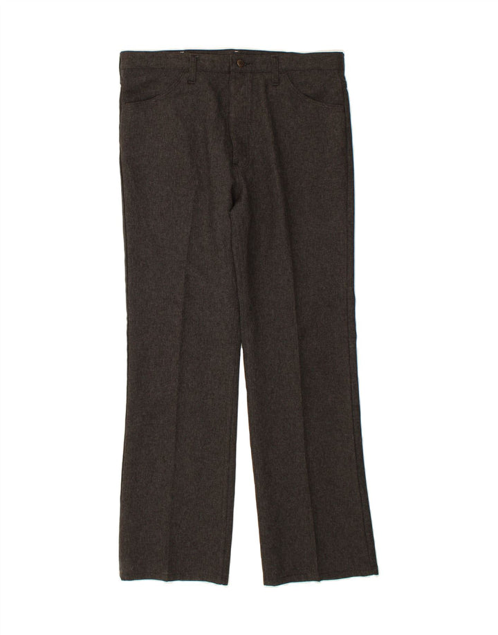 WRANGLER Womens Straight Casual Trousers W38 L32  Grey Polyester Vintage Wrangler and Second-Hand Wrangler from Messina Hembry 