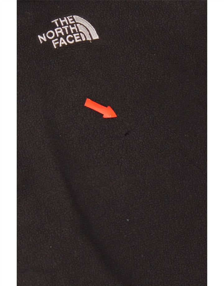Мужской флисовый джемпер с воротником на молнии The North Face, большой черный полиэстер