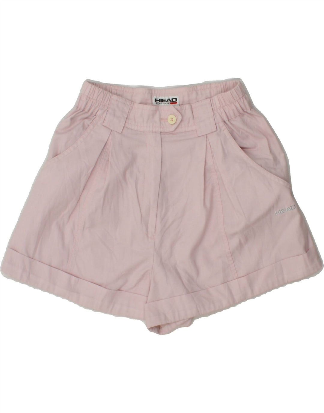HEAD Womens Chino Shorts UK 6 XS W26  Pink Polyester Vintage HEAD and Second-Hand HEAD from Messina Hembry 