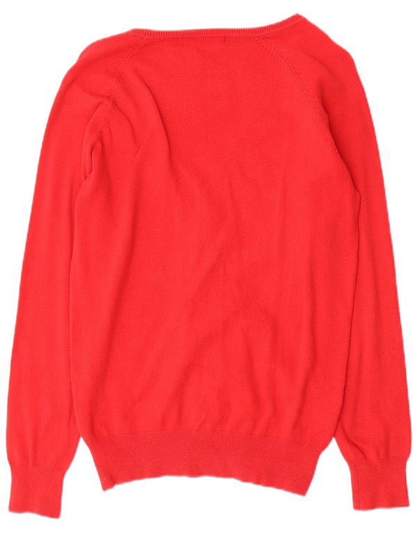 Zara Womens Cardigan Sweater UK 18 XL Red Cotton