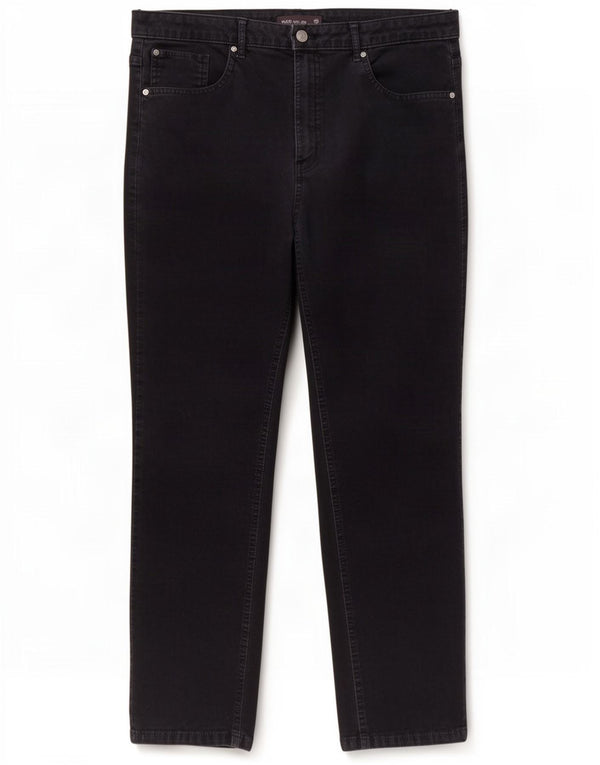 Женские вельветовые брюки с высокой талией Marks & Spencer UK 18 XL W38 L27 Темно-синие B