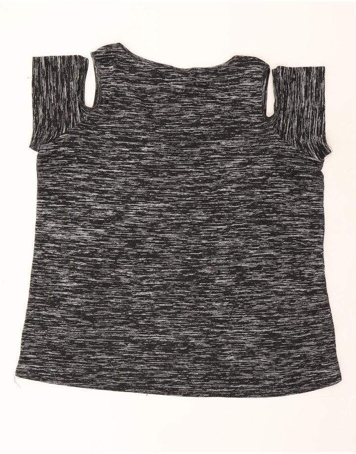 Женская блузка с автографом Marks & Spencer, топ UK 20, 2XL, черный в крапинку