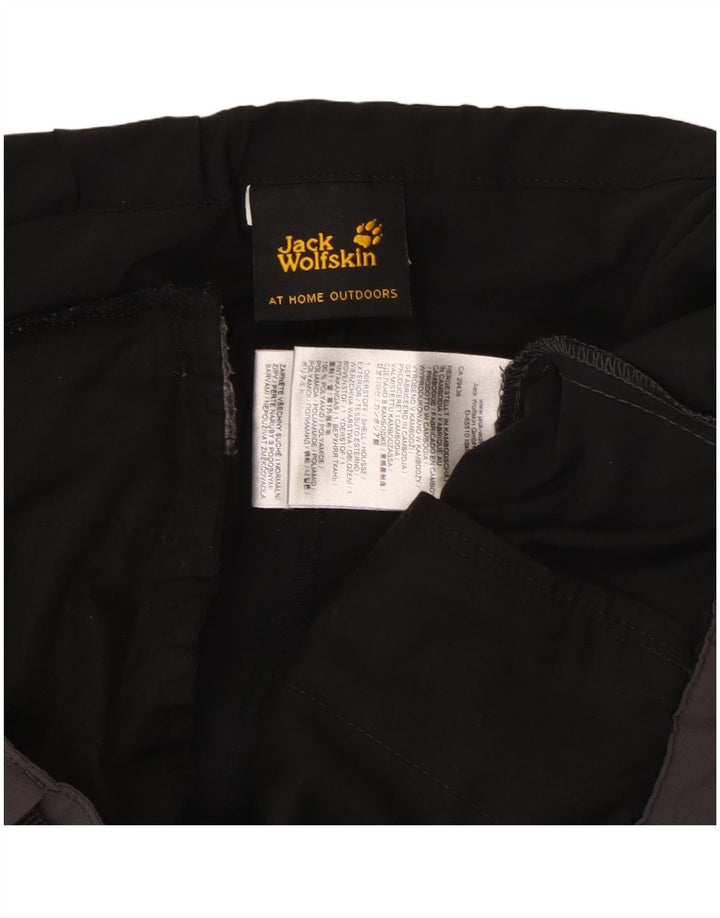 Мужские прямые повседневные брюки Jack Wolfskin W34 L28 серого цвета с цветными блоками