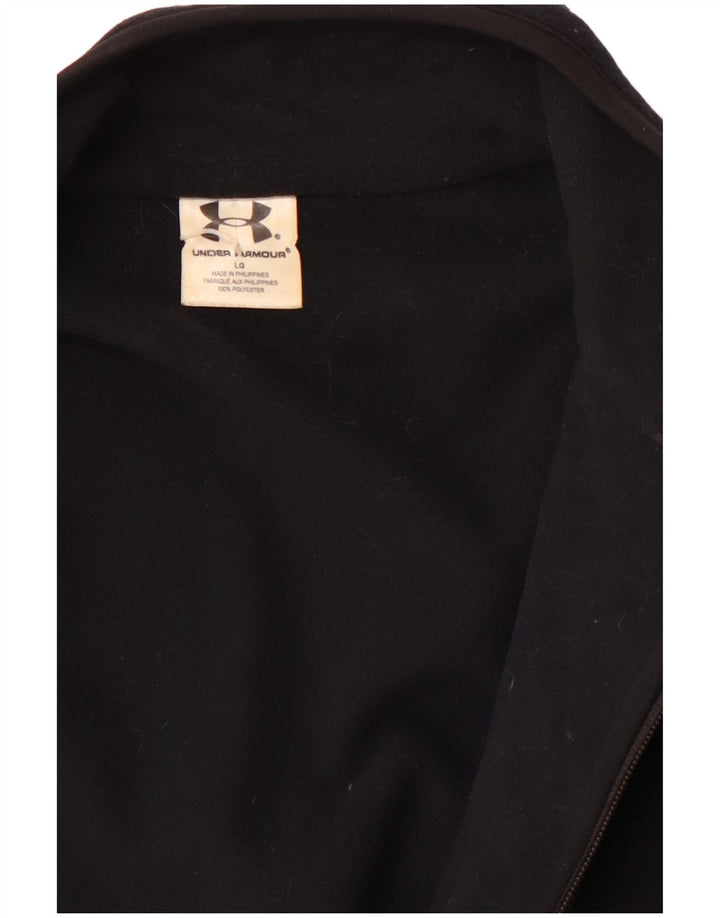 Женская флисовая куртка UNDER ARMOR UK 16, большая черная, полиэстер