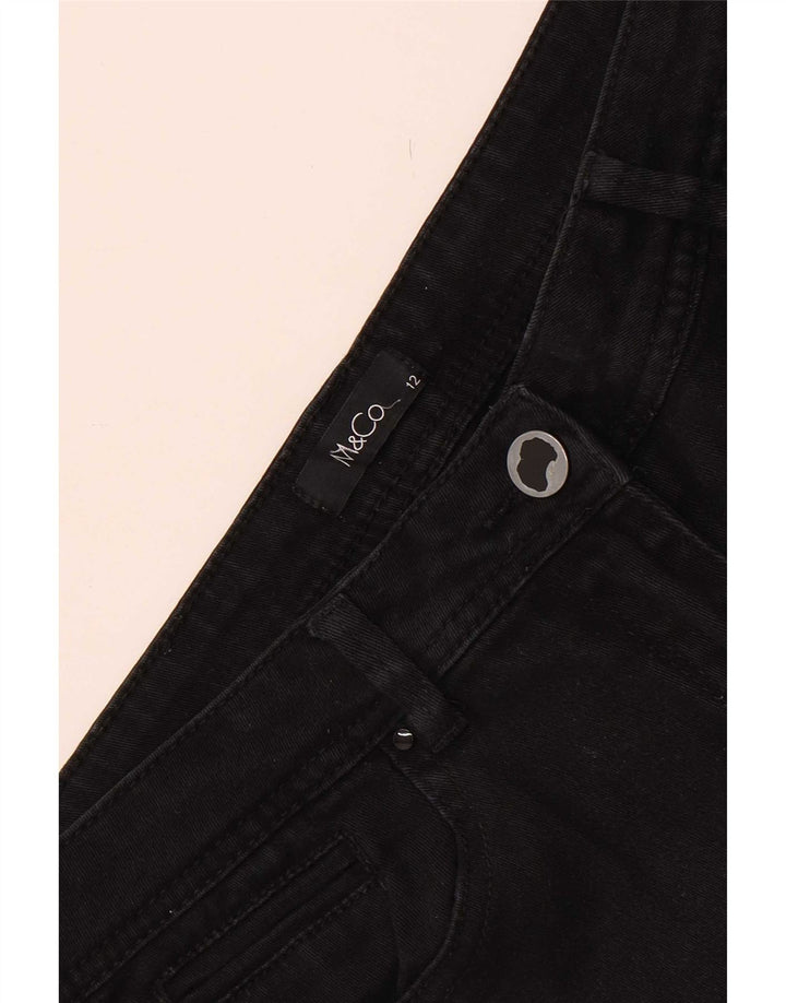Женские джинсы узкого кроя M&Co UK 12 Medium W32 L30 черные