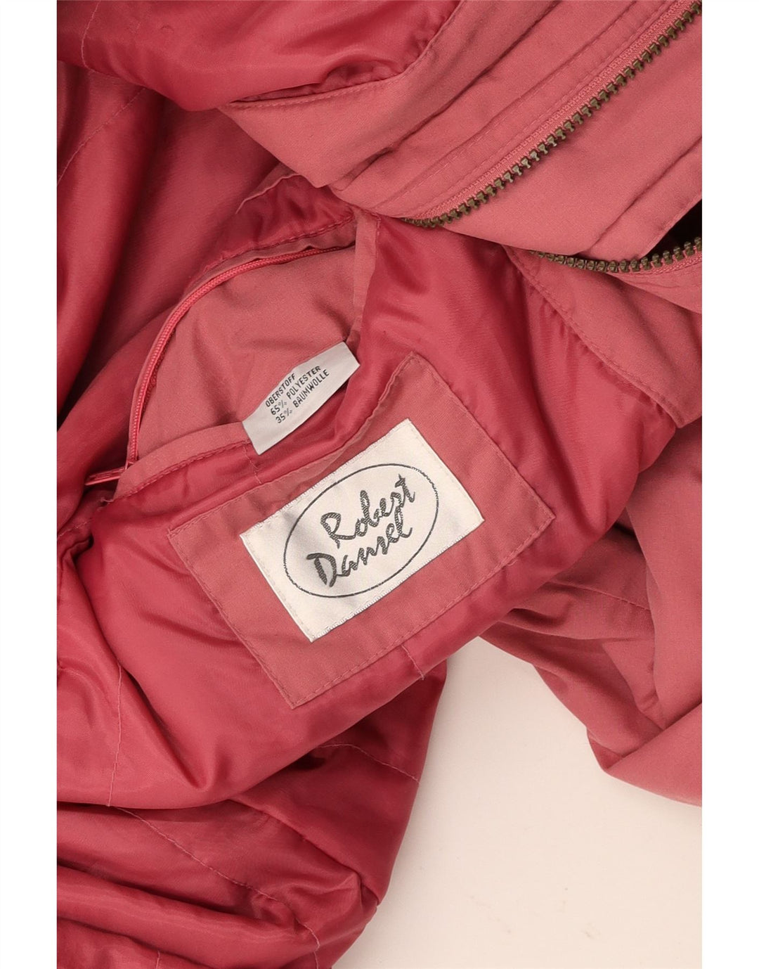 ВИНТАЖНЫЙ женский плащ оверсайз UK 16, большой розовый полиэстер