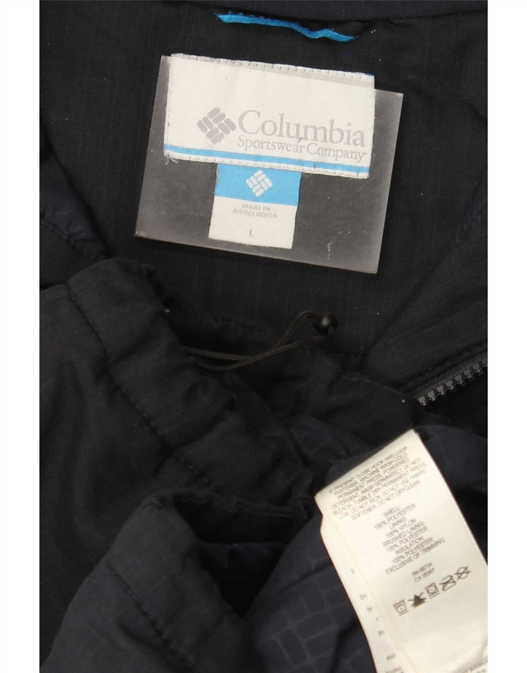 Мужская ветровка Columbia с капюшоном UK 40, большая темно-синяя полиэстер