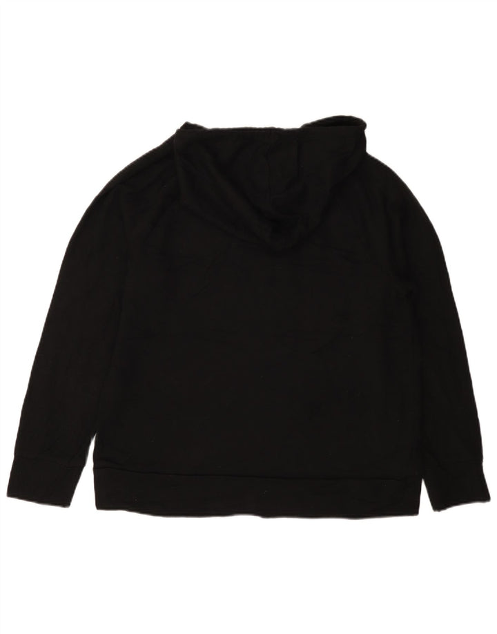 Женский джемпер свободного кроя с капюшоном Eddie Bauer UK 14, средний черный, полиэстер