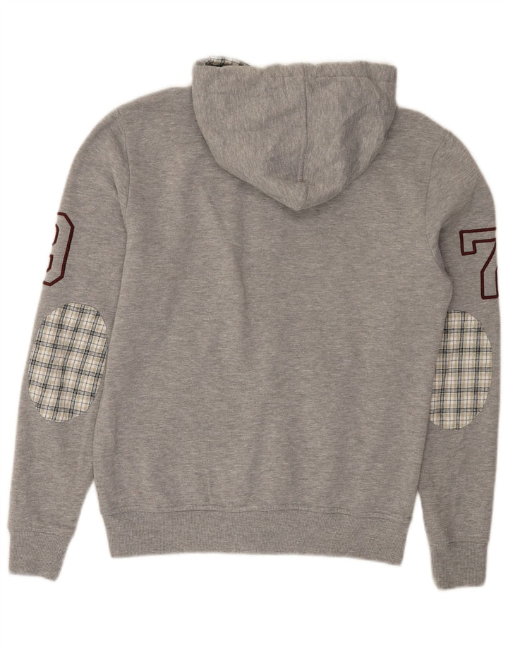 Женский свитер с капюшоном на молнии с графическим рисунком Think Pink, Великобритания, 14, средний серый, в крапинку