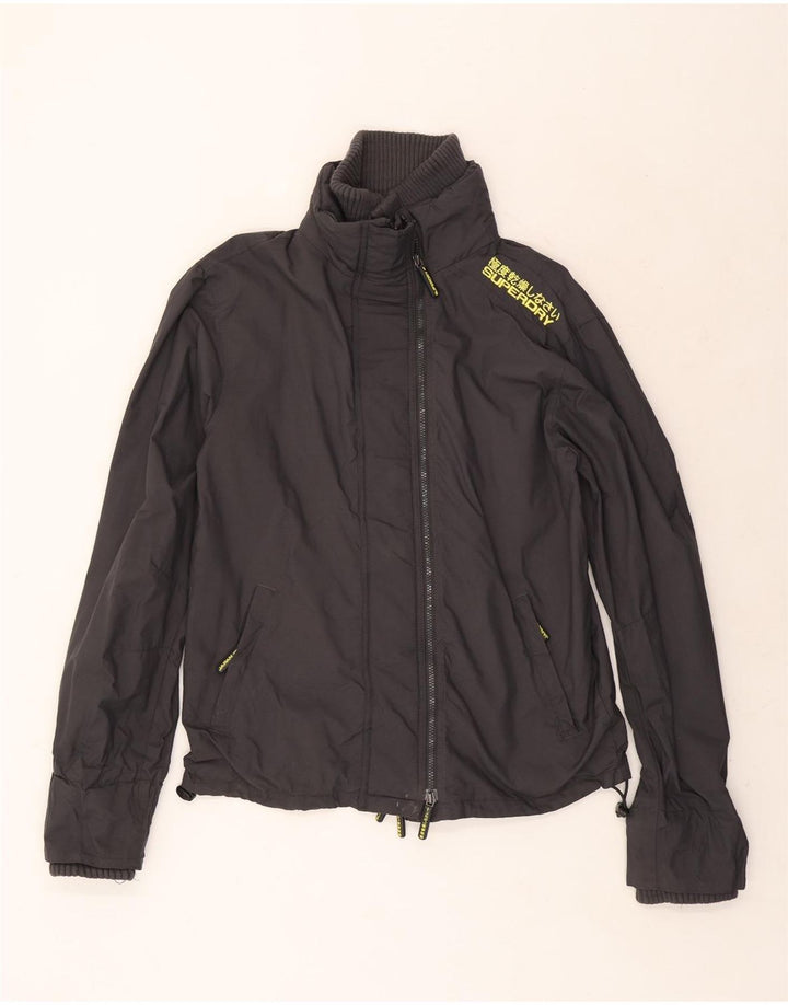 Мужская дождевик с рисунком Superdry UK 42 XL, серый нейлон