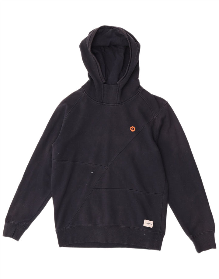 Мужской джемпер с капюшоном Jack & Jones, средний темно-синий, хлопок