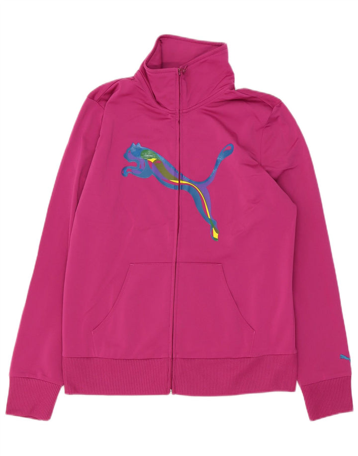 Женский спортивный костюм Puma с графическим рисунком UK 16, большой розовый полиэстер