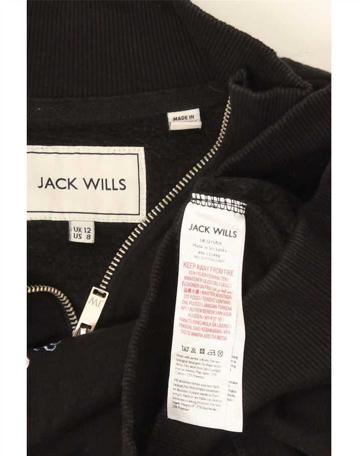 Женский свитер оверсайз с рисунком Jack Wills UK 12, средний черный