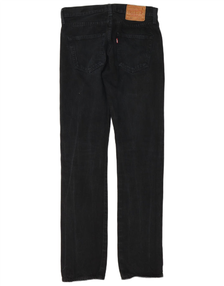 Мужские прямые джинсы Levi's 501 W30 L34, черный хлопок