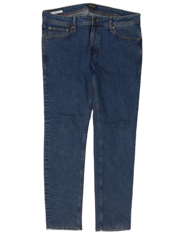 Мужские джинсы скинни Jack & Jones Liam W36 L32, синий хлопок