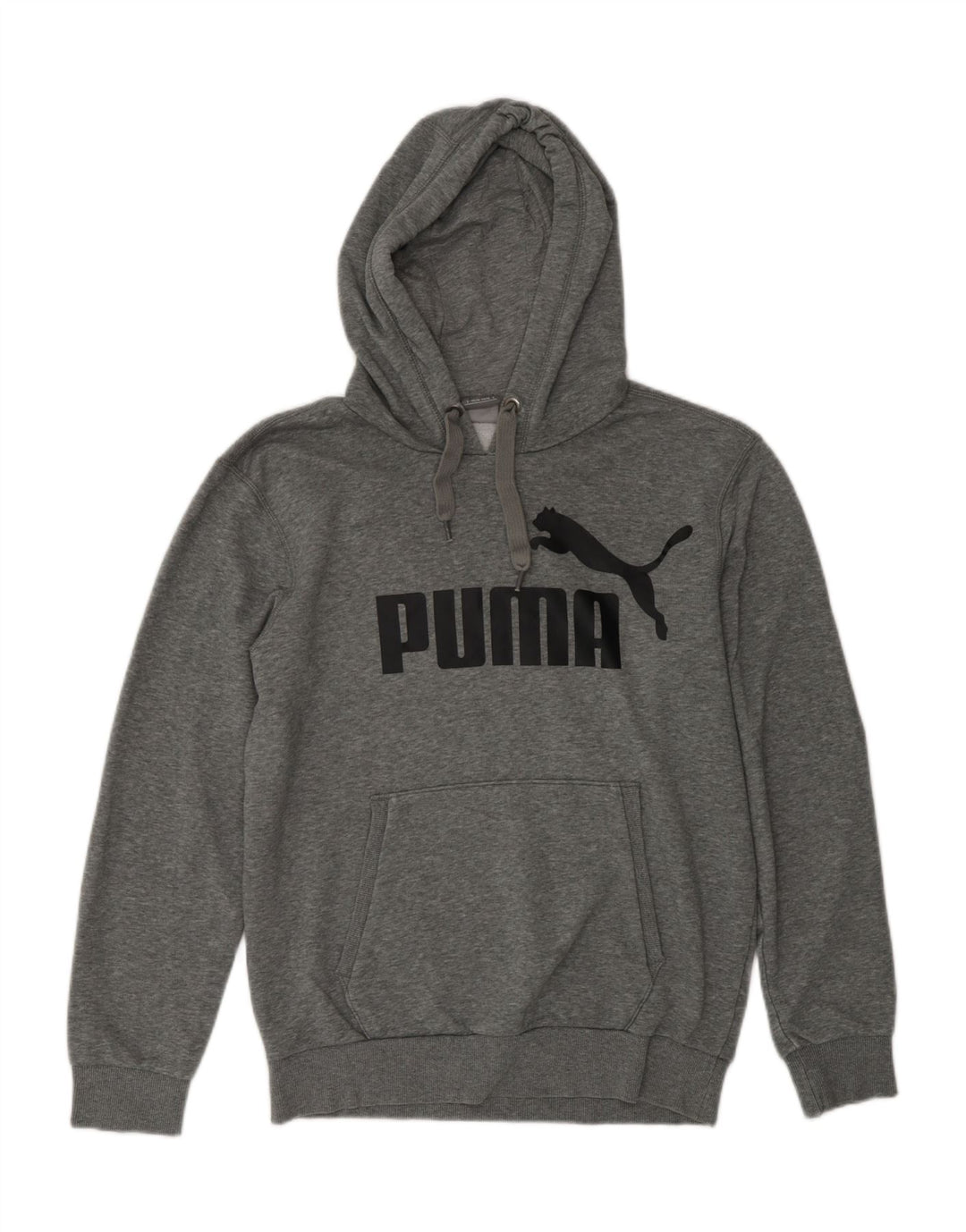 Мужской джемпер с капюшоном PUMA, маленький серый, полиэстер с крапинками