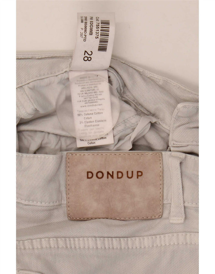 Dondup Женские джинсовые шорты W28 Средне-серые хлопковые