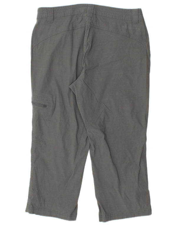 Женские прямые капри EDDIE BAUER US 6, средние W28 L20, серый нейлон